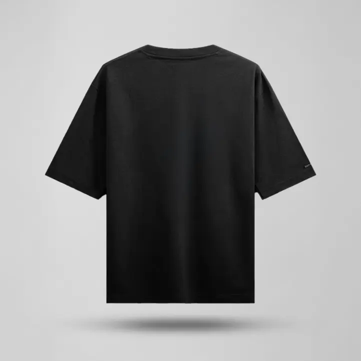 Zycoz Basic Blank Oversized T-Shirt – 260 GSM (Black)