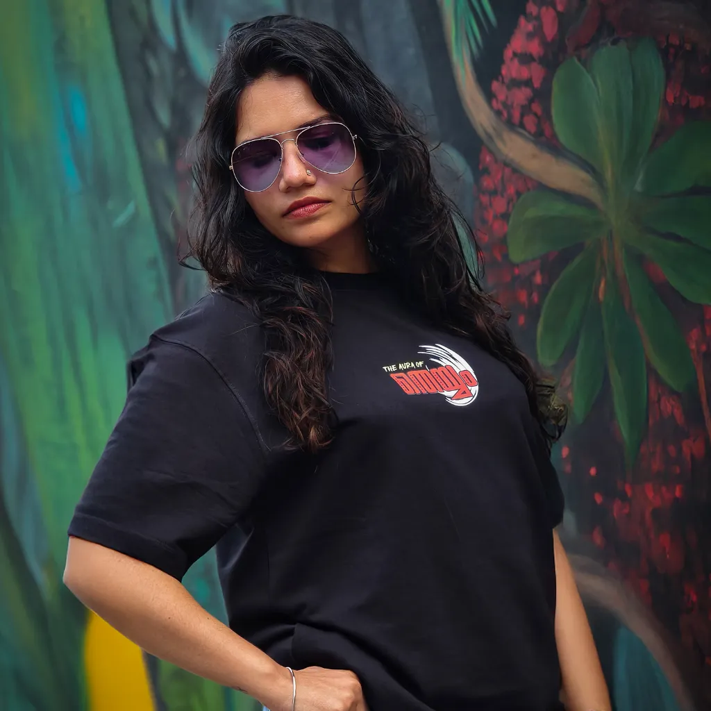 Zycoz Theyyam Art Oversized T-Shirt – 260 GSM (S)
