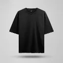 Zycoz Basic Blank Oversized T-Shirt – 260 GSM (Black)