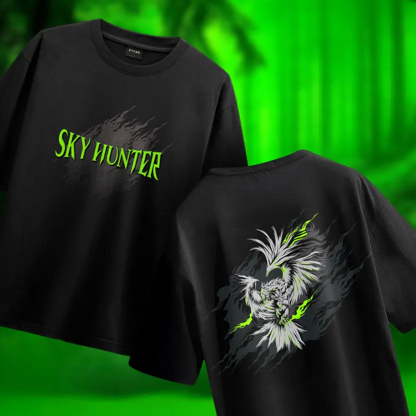 Zycoz SkyHunter Oversized T-Shirt – 260 GSM (S)